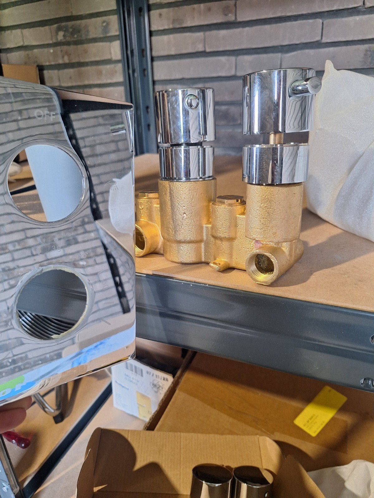 Saniclear Brass Inbouw Thermostaatkraan, Ophalen of Verzenden, Nieuw, Chroom, Douche