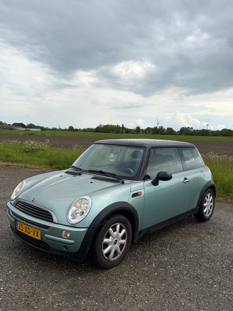 Mini 1.6 16V ONE 2003 Groen PANO, Auto's, Mini, Particulier, One, Benzine, C, Hatchback, Handgeschakeld, Geïmporteerd, Groen, Voorwielaandrijving