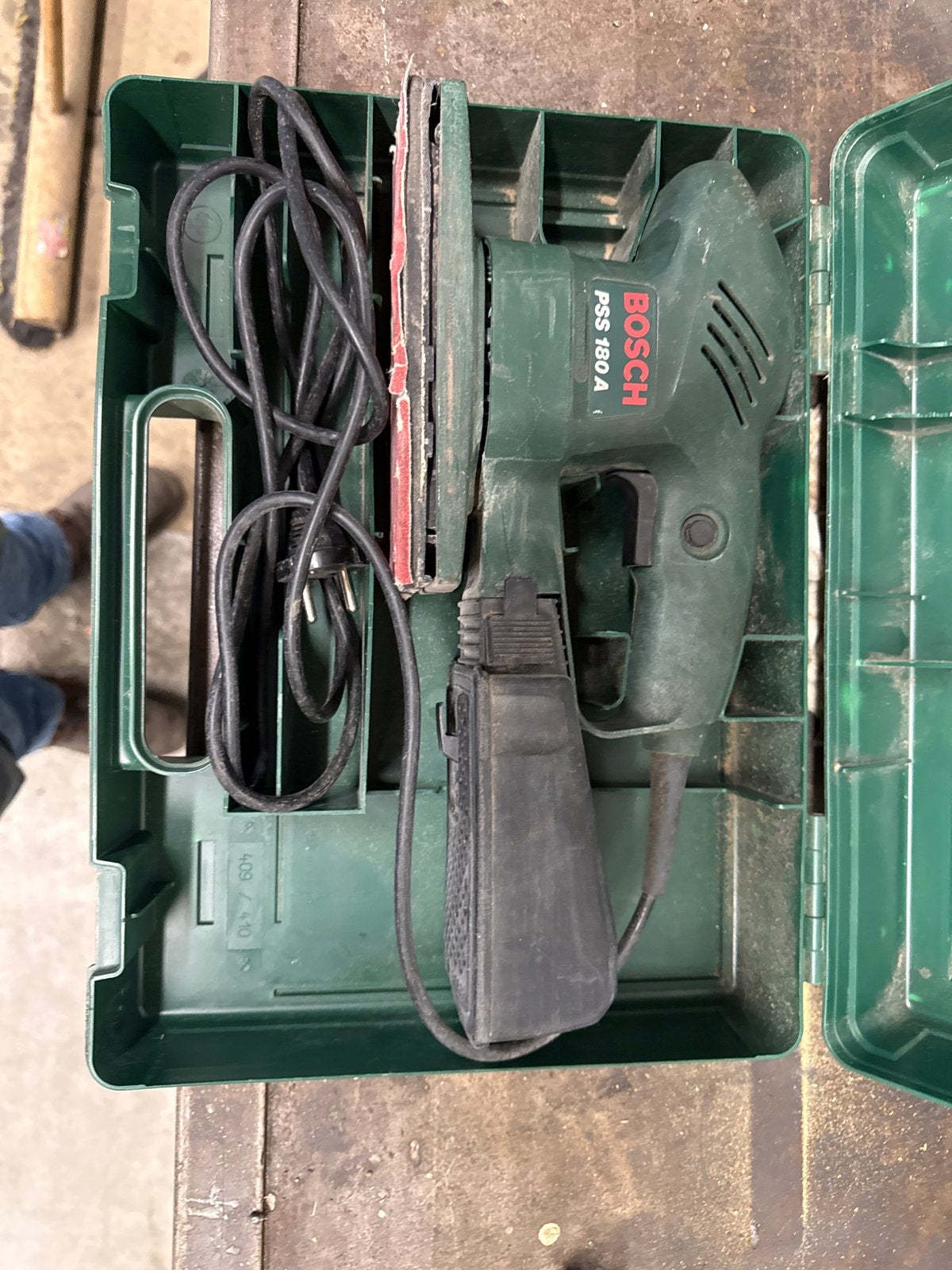 Bosch PSS 180 A Vlakschuurmachine - Gebruikt, Ophalen of Verzenden, Gebruikt, Minder dan 600 watt, Vlakschuurmachine
