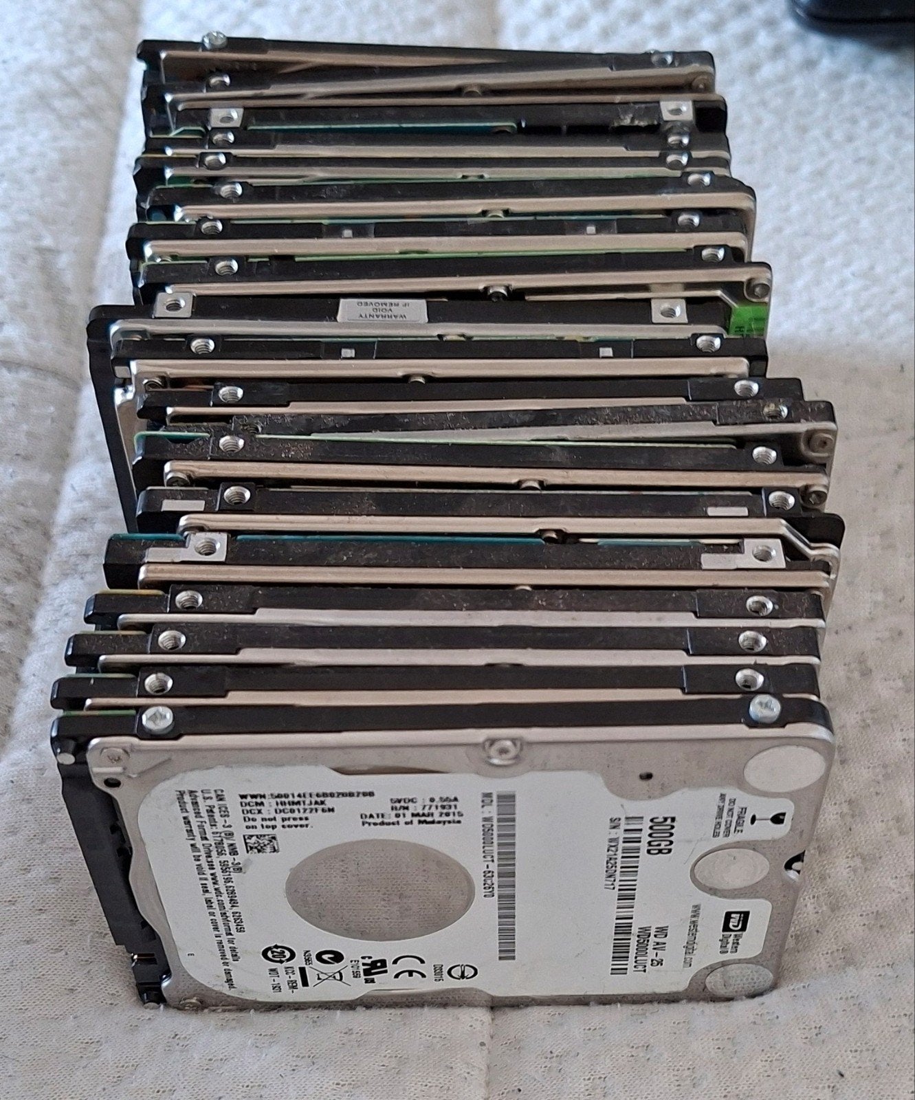 partij laptop harde schijven sata 20 stuks, Ophalen of Verzenden
