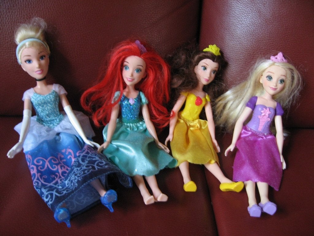 poppen disney princes 4 stuks, Verzamelen, Ophalen of Verzenden, Zo goed als nieuw, Pop