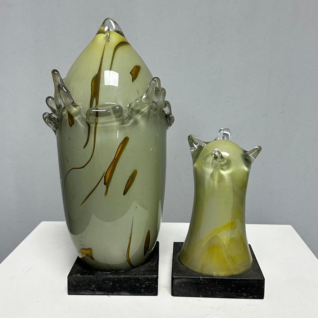 Peperdure glaskunst Duo Groeivorm puntgaaf, Ophalen of Verzenden