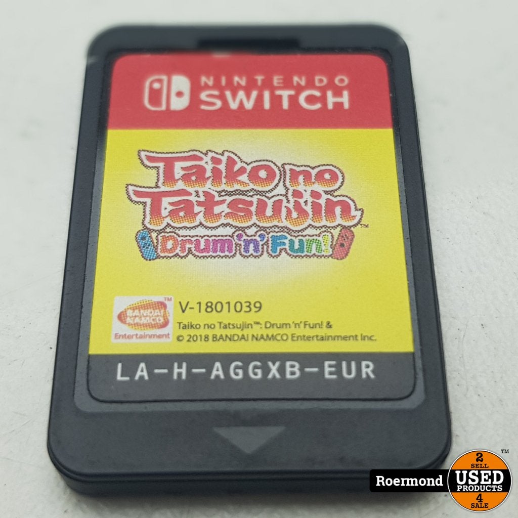 Taiko no Tatsujin: Drum ‘n Fun! Losse Cassette (Nintendo Swi, Nintendo, Gebruikt, Support@nintendo.com, 11-1 Hokotate-cho, Kamitoba, Minami-ku
Kyoto 601-8501
Japan
