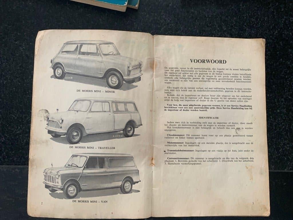 Instructieboekje morris mini minor 850, Auto diversen, Ophalen of Verzenden