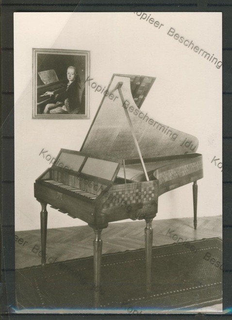 Hammarflygel sannolikt Duitsland Piano ansichtkaart f-251b, Ophalen of Verzenden, 1940 tot 1960, Ongelopen, Overige thema's