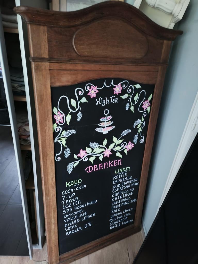 Groot krijtbord menubord, Ophalen, Rechthoekig