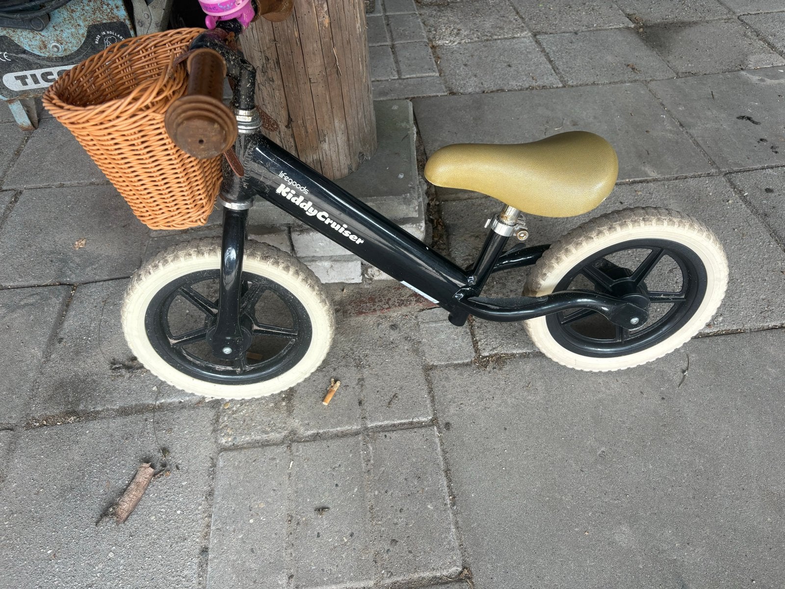 Loopfiets Kiddy Cruiser met mandje, Ophalen, Gebruikt, Loopfiets