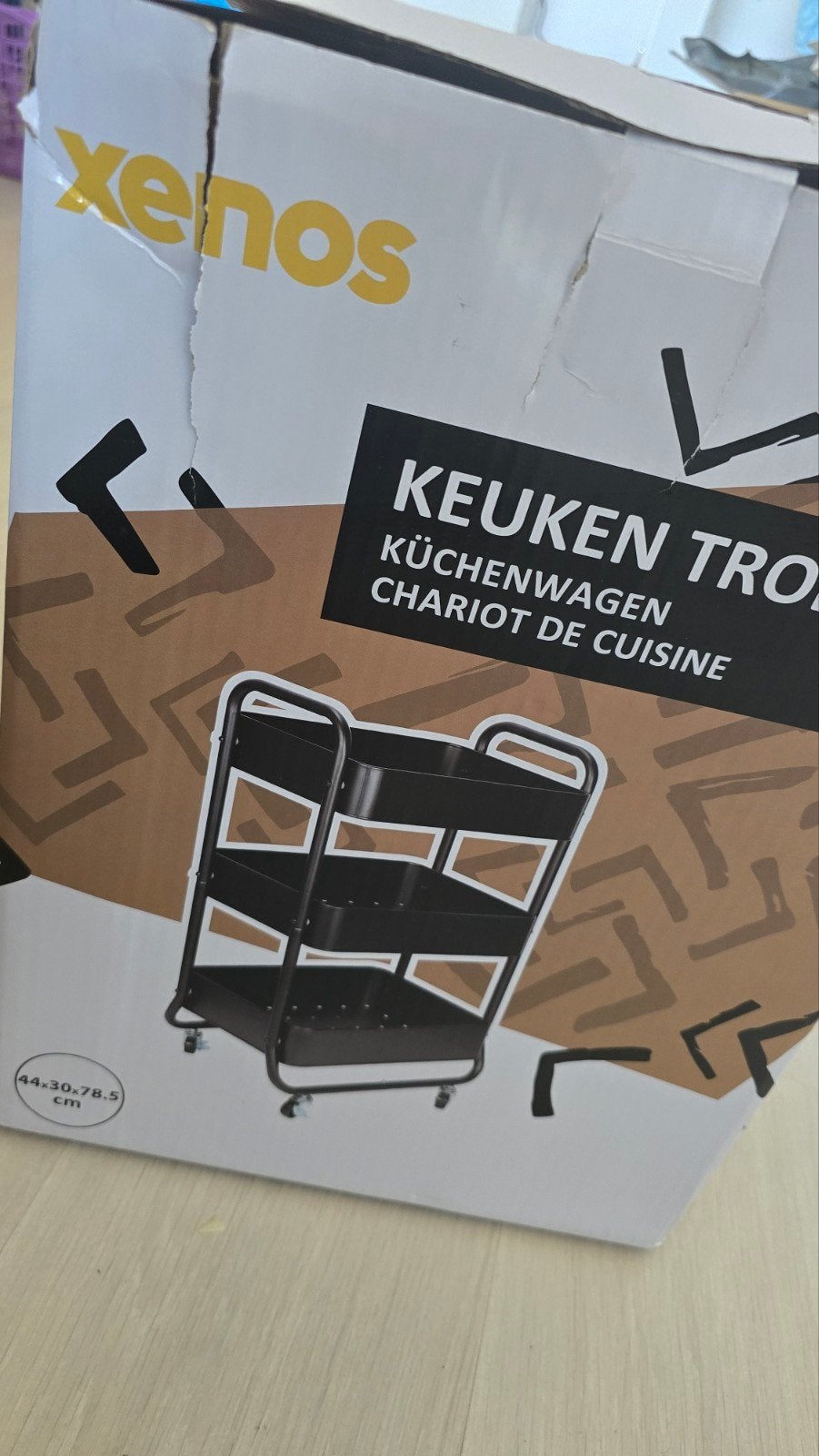 Xenos keuken trolley, Ophalen, Overige materialen, Overige typen, Nieuw