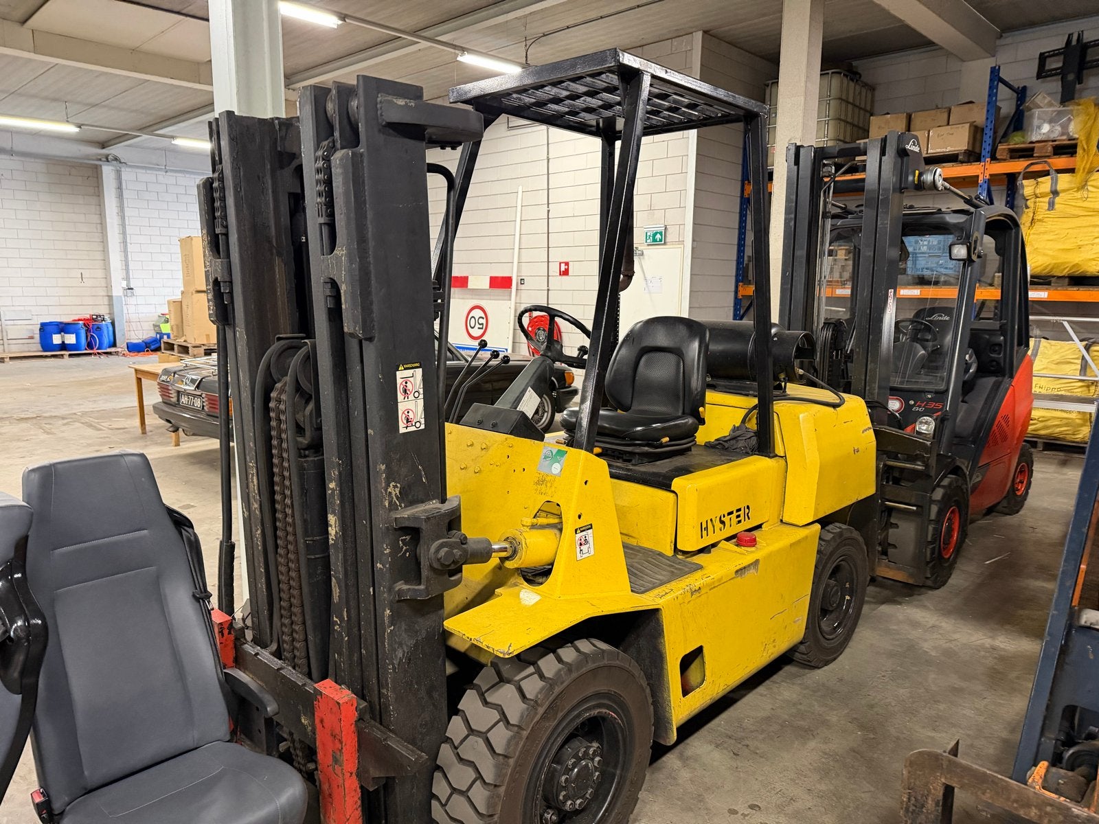 Hyster H4.00XLS-6 4 ton gasheftruck uit 1991 pr ex btw, Zakelijke goederen, Meer dan 4000 kg, Ophalen of Verzenden, LPG, Heftruck