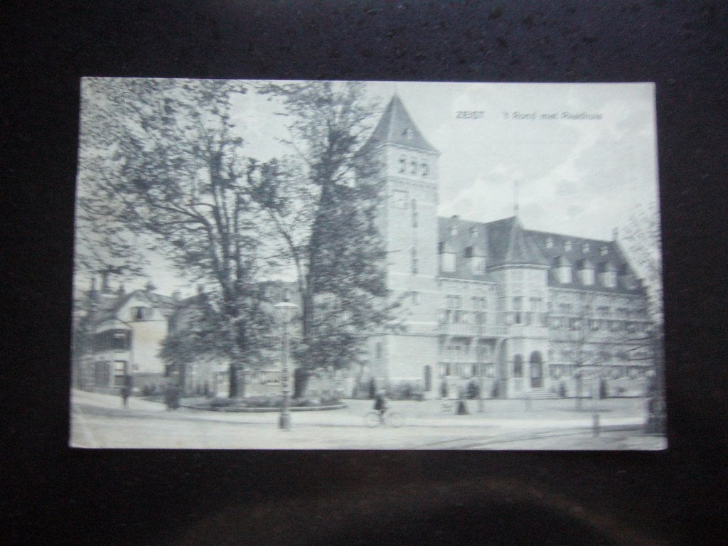 ZEIST   =  T, ROND MET RAADHUIS 1913, Ophalen of Verzenden, Voor 1920, Gelopen, Utrecht