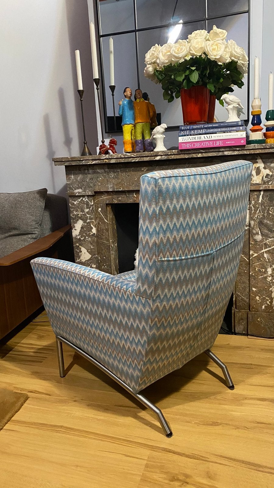 Vintage fauteuil. Montel., Huis en Inrichting, Fauteuils, Ophalen, 75 tot 100 cm, 50 tot 75 cm