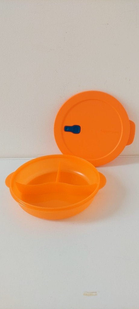Vintage Tupperware Vakken bord Oranje Snacks & Tapas, Eu, 1400 ml, Eu, Oranje