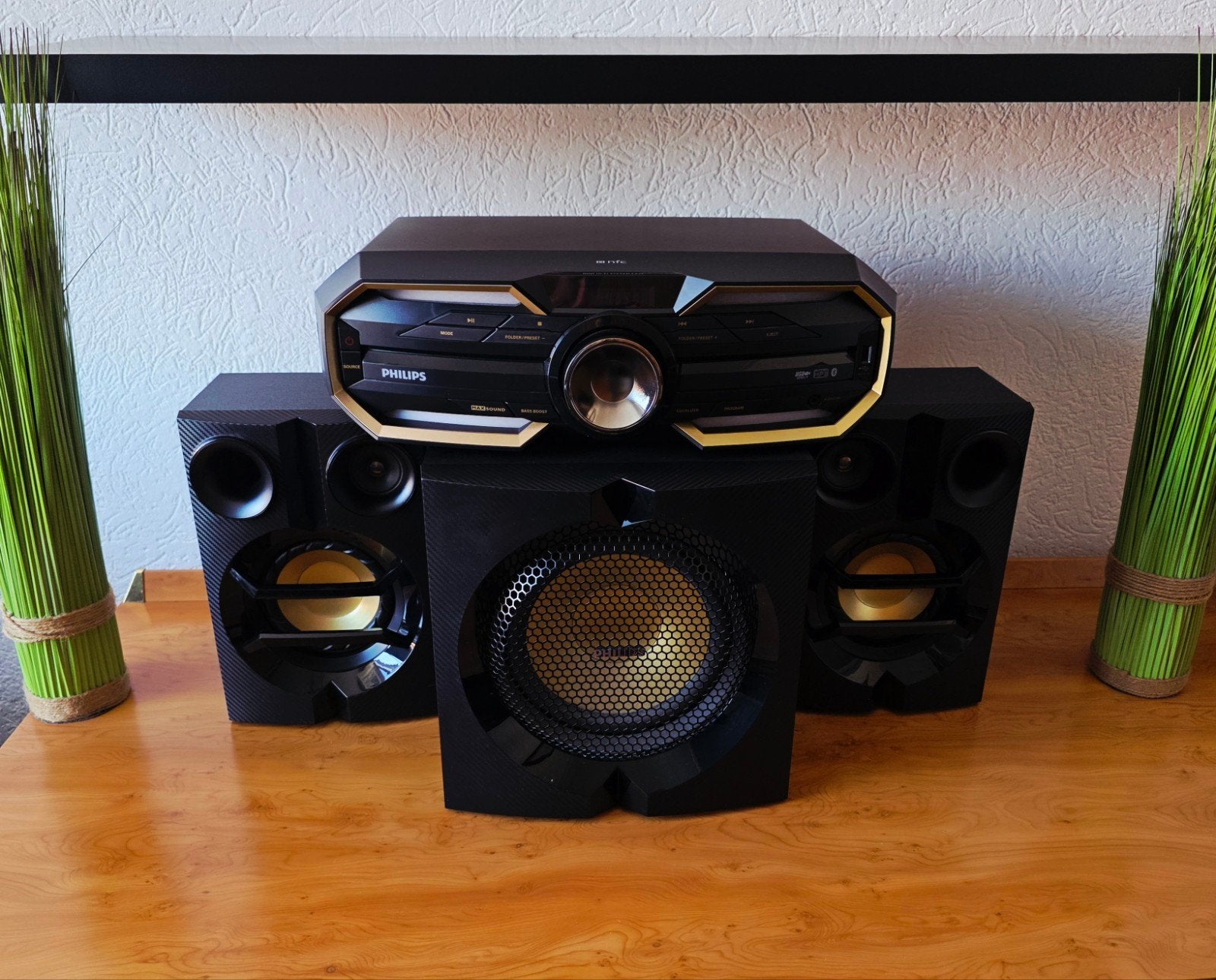 Philips FX55 Mini Hi-Fi System met Bluetooth, NFC, USB en CD, Ophalen, Philips, Gebruikt, Microset