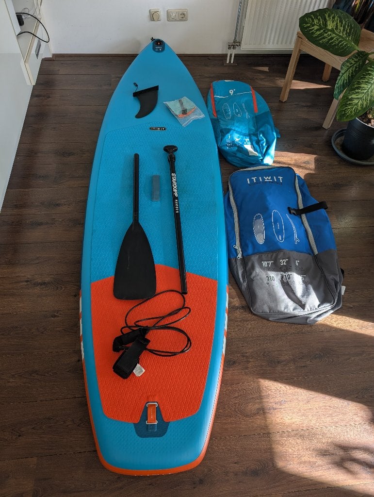 ITIWIT SUPBOARD 9' BLAUW (ZONDER POMP), Ophalen, Gebruikt, SUP-boards