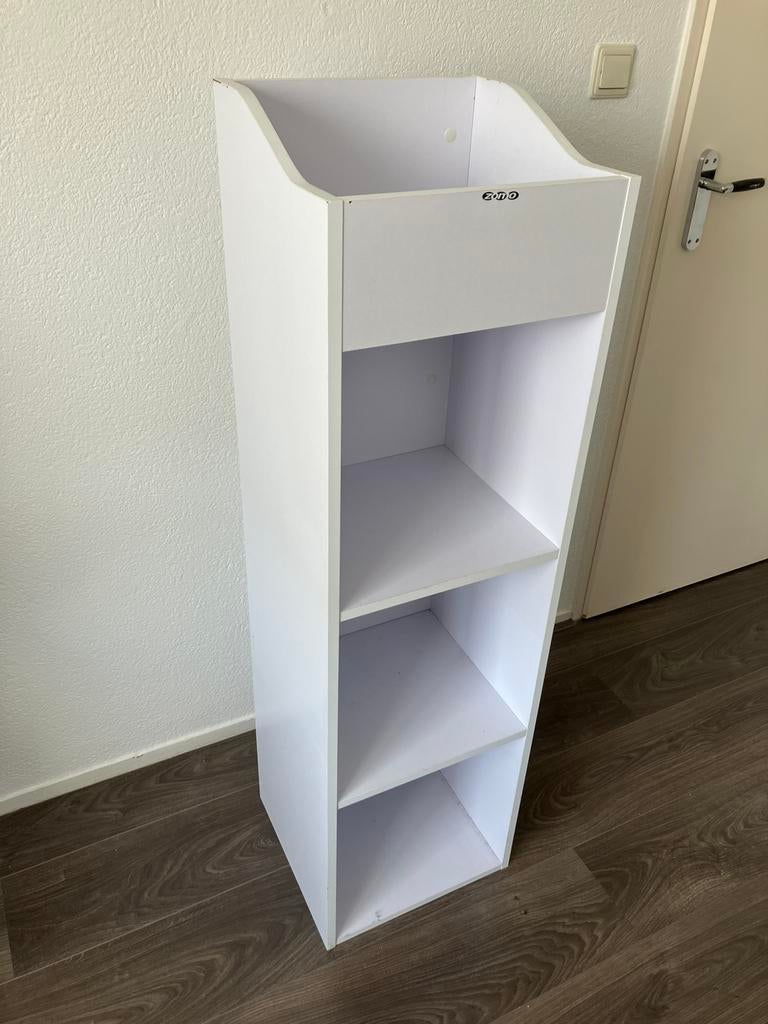 Zomo VS-Box 100/4 Wit Platenbak Elpees Rek Vinyl Rack, Ophalen, Gebruikt