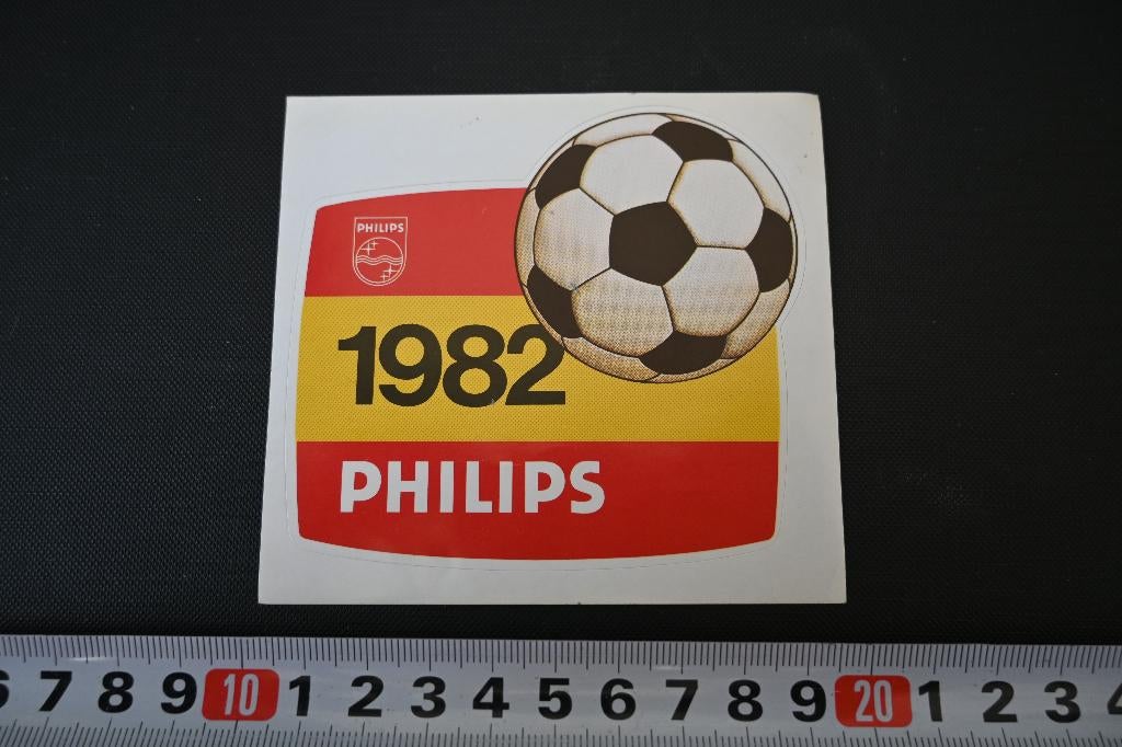 sticker 1982 philips spanje voetbal, Verzamelen, Stickers, Ophalen, Zo goed als nieuw