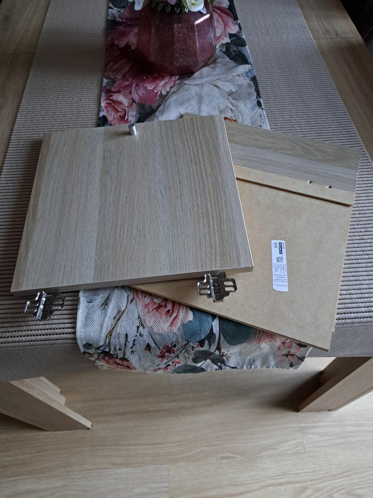 IKEA KALLAX Kastdeur Inzetstuk Licht Eiken, Ophalen, Zo goed als nieuw