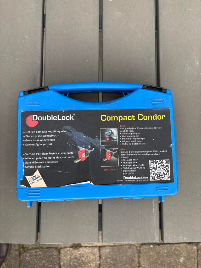 Disselslot Doublelock Compact Condor, Caravans en Kamperen, Caravan accessoires, Ophalen, Zo goed als nieuw