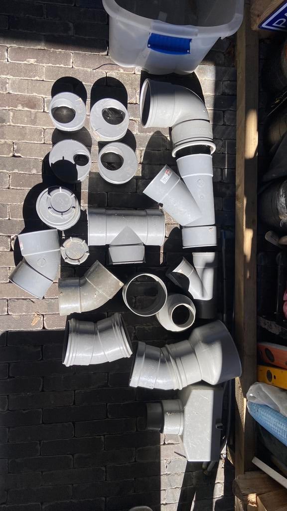 Diverse riolering pvc, Ophalen, Bochten, Pvc, Zo goed als nieuw