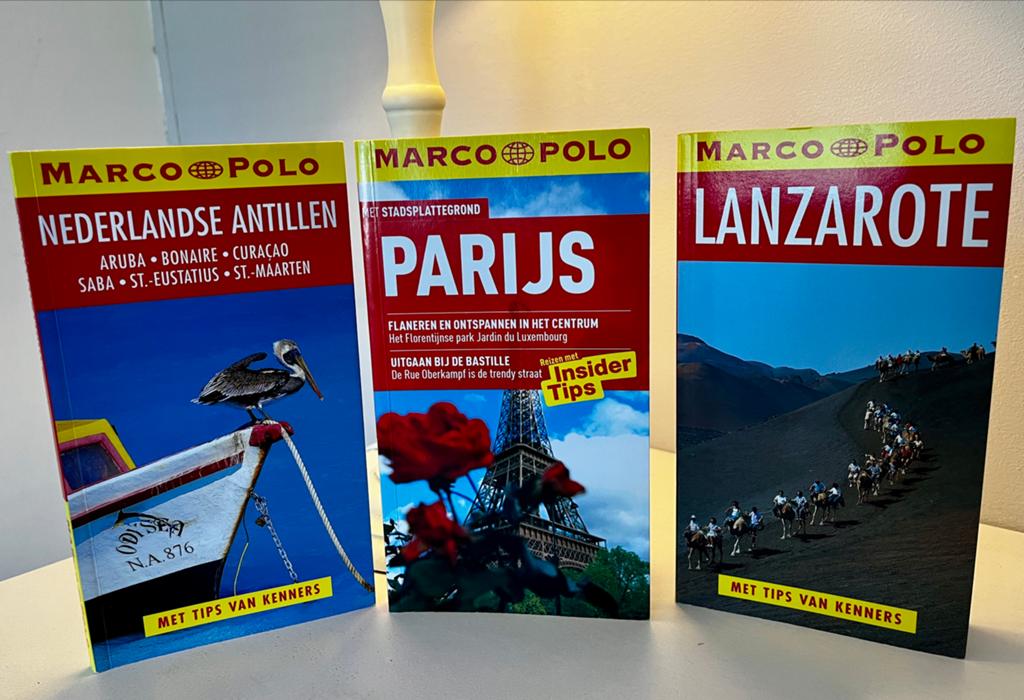 Set Marco Polo Reisgidsen Ned Antillen, Parijs, Lazarote, Boeken, Reisgidsen, Ophalen, Europa, Zo goed als nieuw, Reisgids of -boek