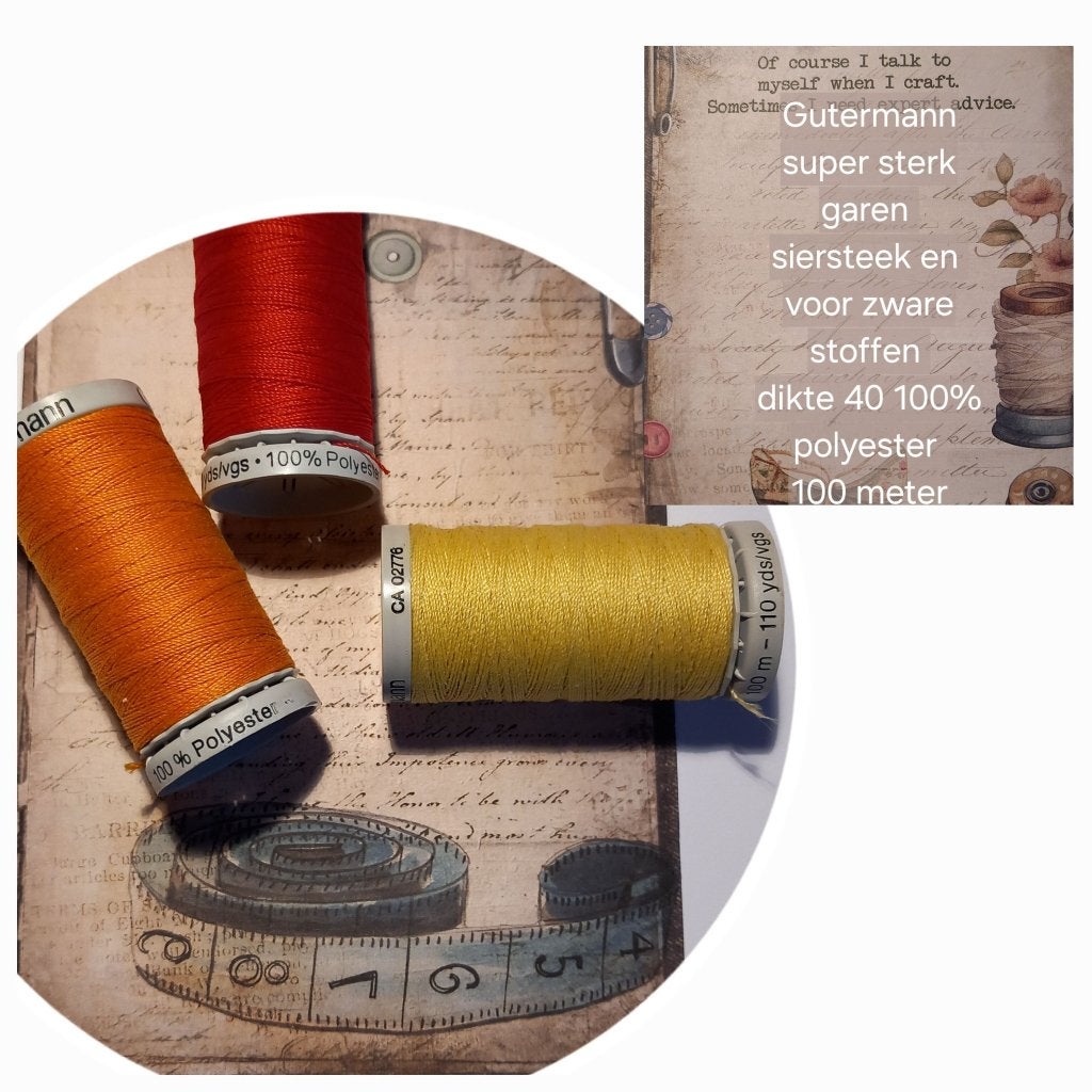 Sterk naaigaren merk gutermann of denim jeans garen, Ophalen of Verzenden, Nieuw, Garen of Naald(en)