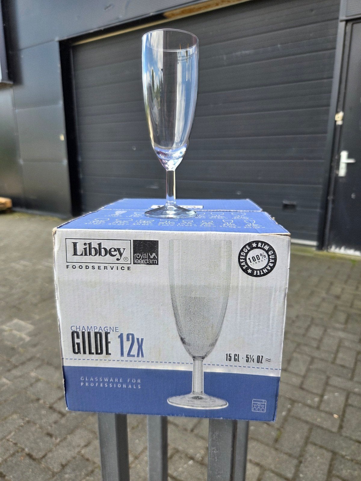 144 Libbey Champagne Gilde glazen (12 dozen), Nieuw, Ophalen of Verzenden, Nvt, Nvt