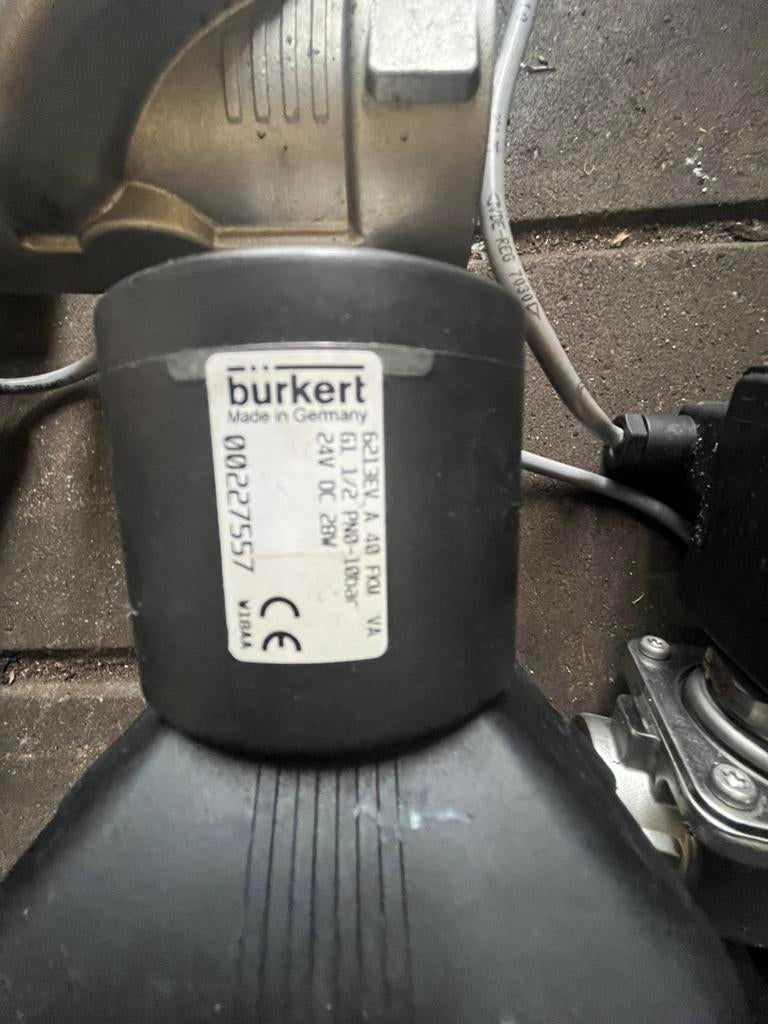 Bürkert rvs magneet ventielen 1 1/2, Verzenden, Zo goed als nieuw