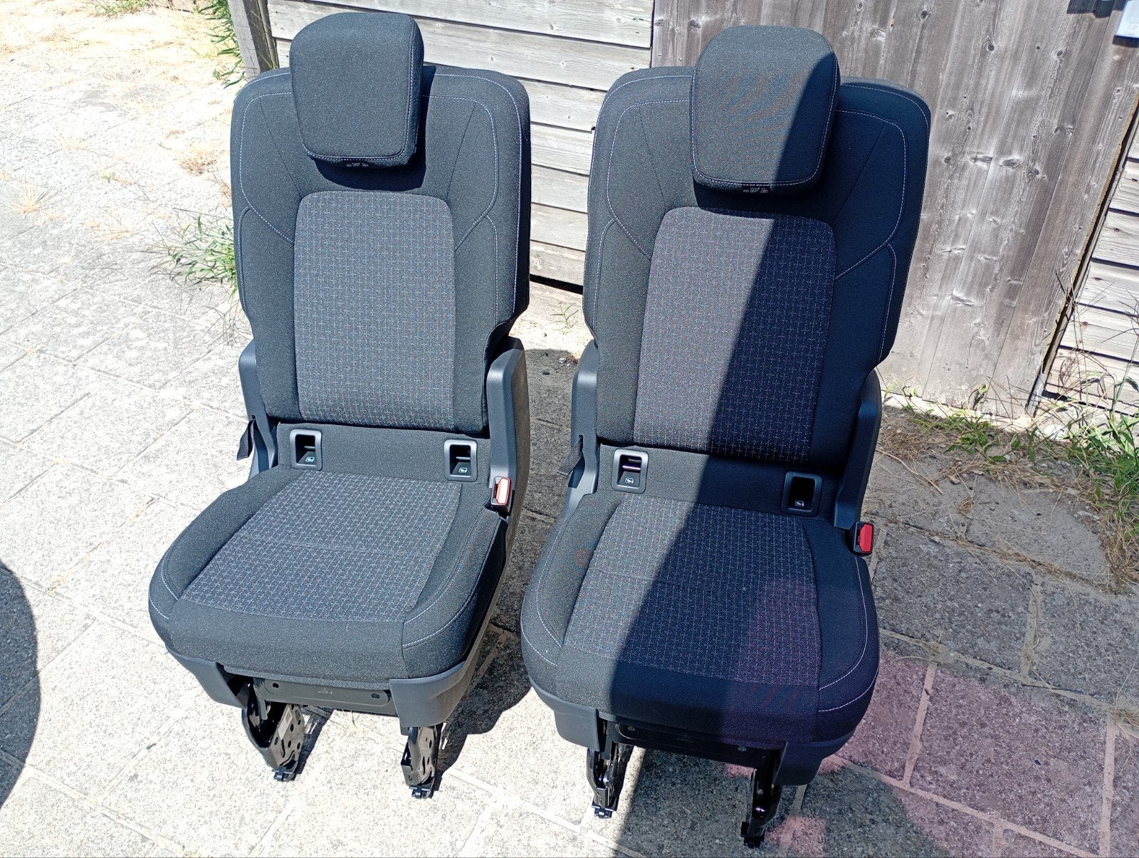 2x NIEUWE Luxe Mercedes Vito W639 Stoelen + Rails (Camper), Ophalen, Nieuw, Mercedes-Benz