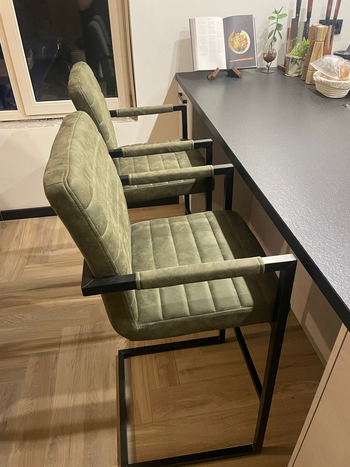 Barkrukken zithoogte 76cm, 2 krukken, Ophalen, Zo goed als nieuw, 60 tot 90 cm