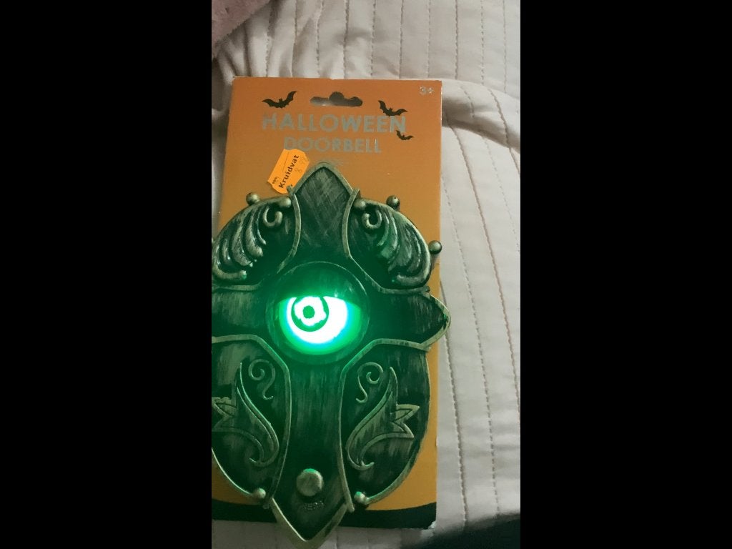 Halloween deurbel, Ophalen of Verzenden, Nieuw, Feestartikel, Halloween of Griezel
