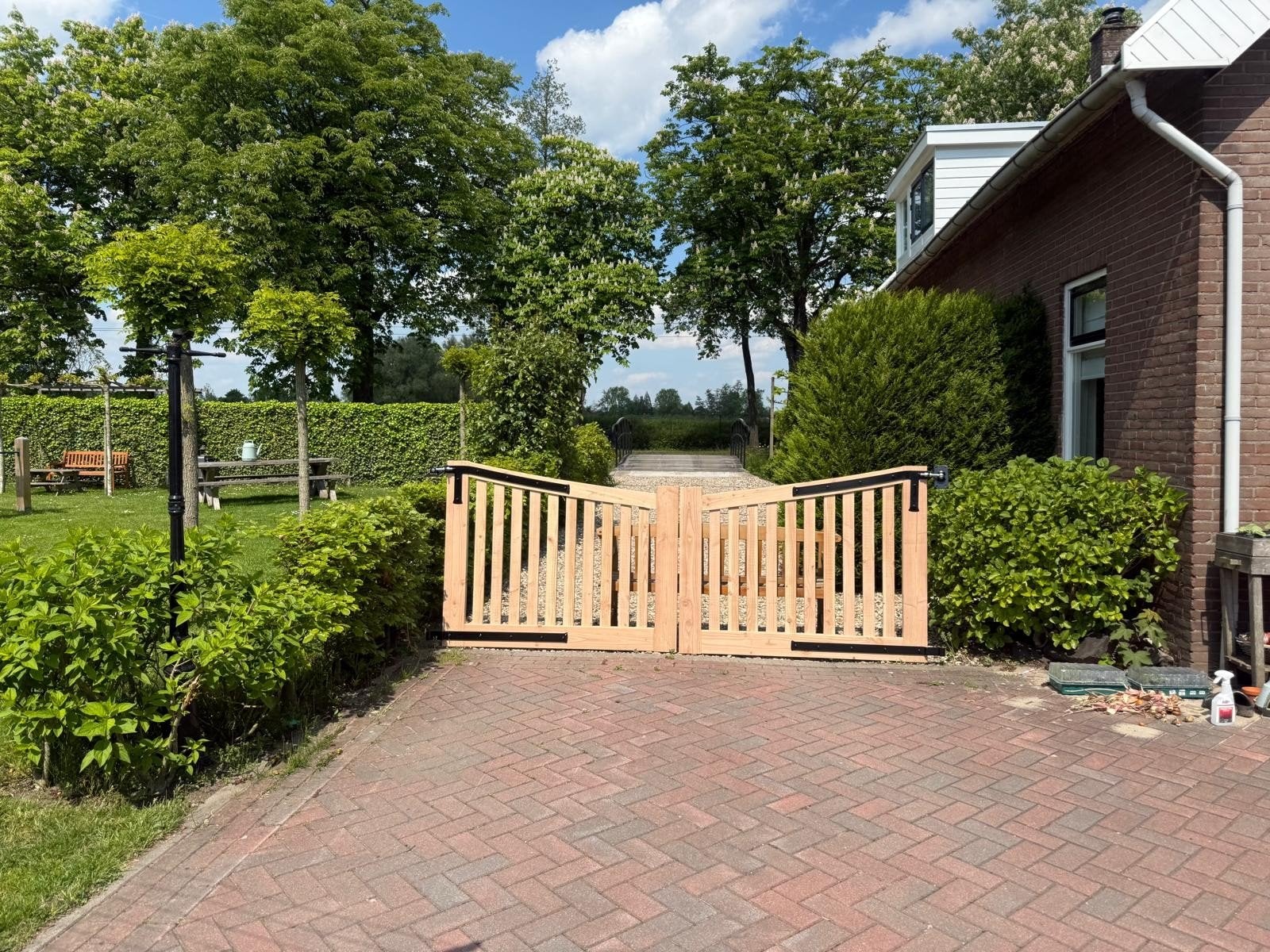 Eiken of Douglas houten Barones poort - Plaatsing mogelijk, Tuin en Terras, Ophalen