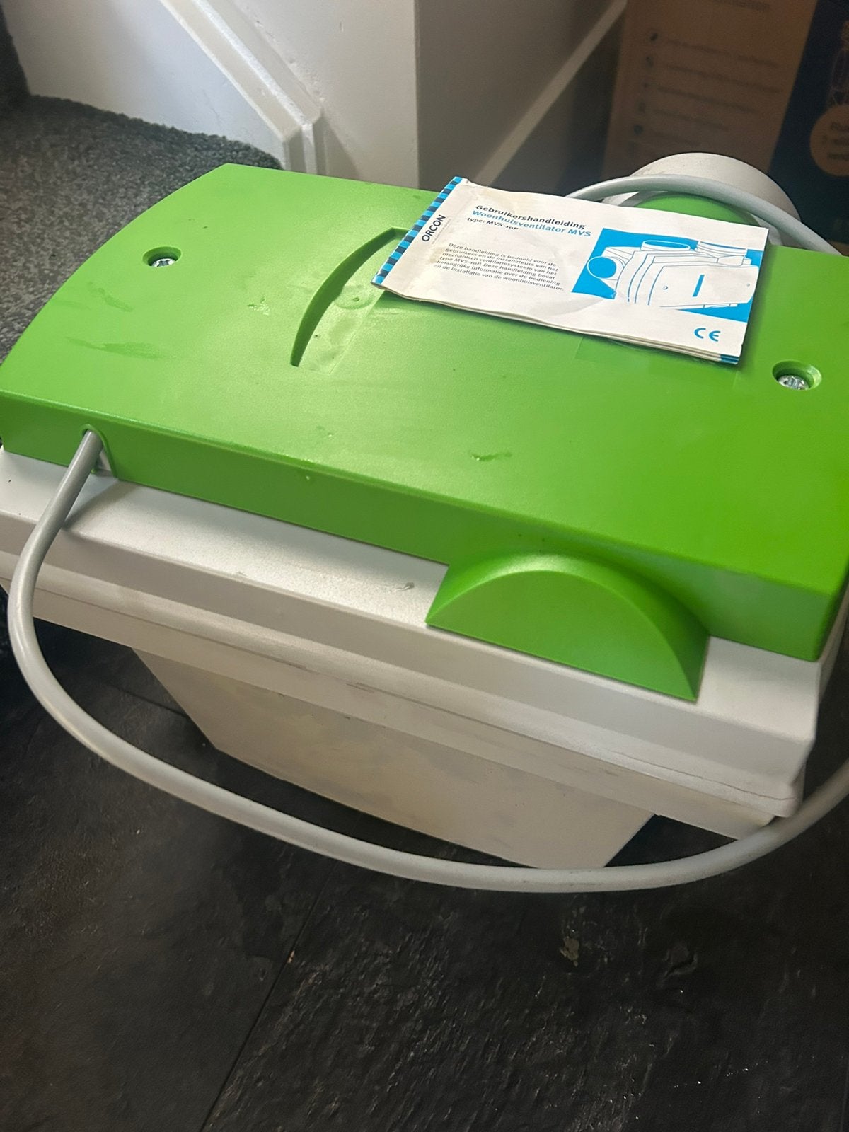 Orcon MVS-10P woonhuisventilator, Doe-het-zelf en Verbouw, Ventilatie en Afzuiging, Ophalen of Verzenden, Gebruikt, Ventilator en Afzuiger