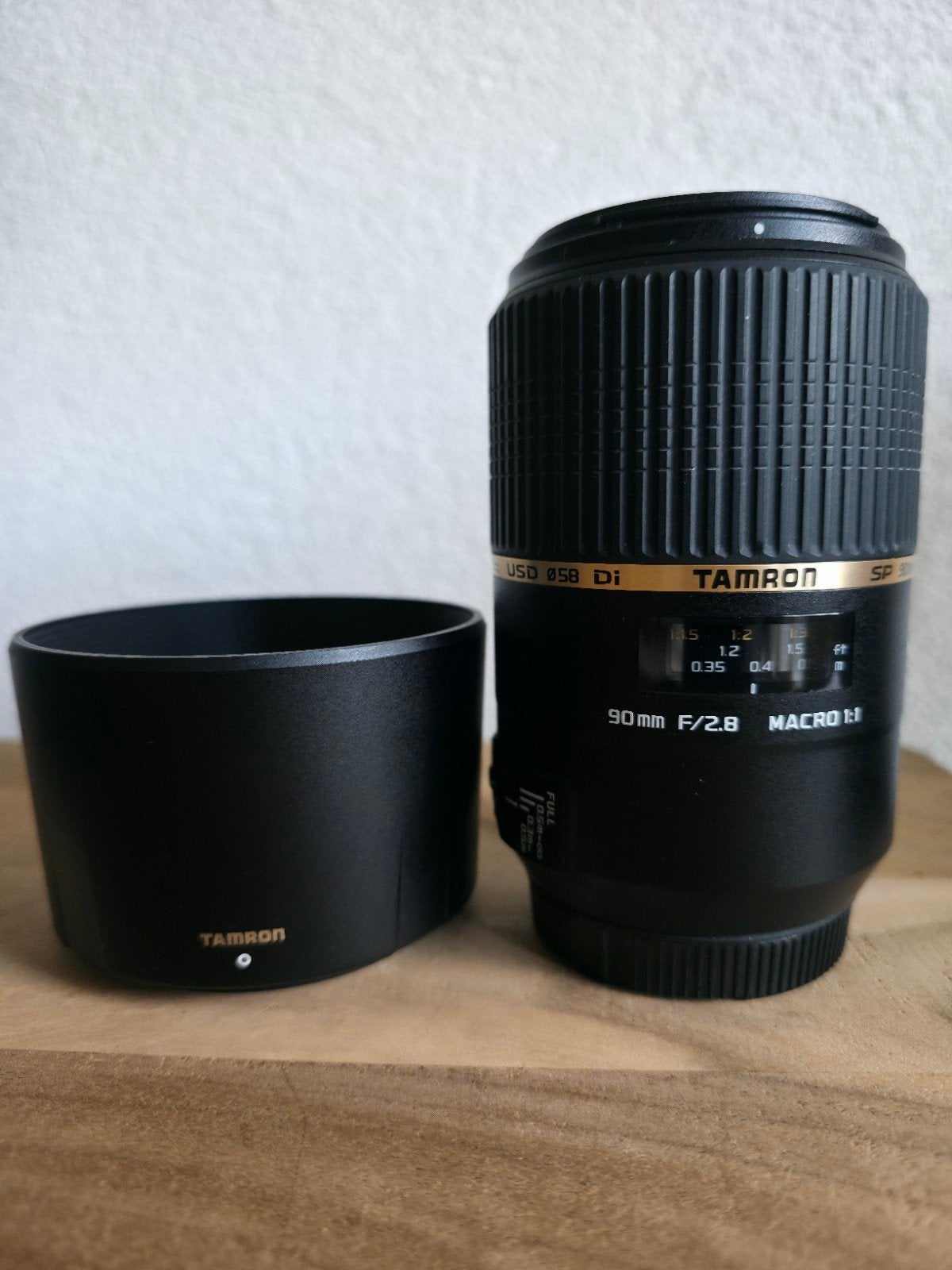 Tamron (Sony) 90mm F2.8 Macro USD SP, Audio, Tv en Foto, 90 mm, Zonnekap, Ophalen of Verzenden, Macrolens