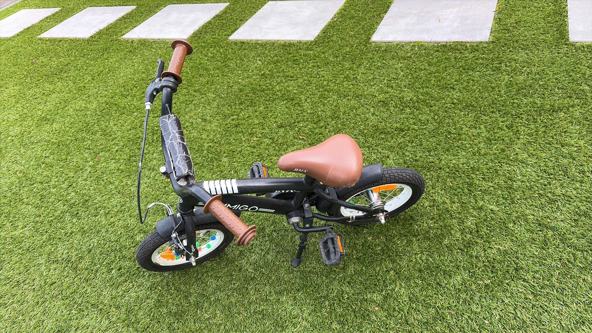 Amigo Bmx fietsje 12 inch, Ophalen, Gebruikt, Kinderkar, 80 kg of meer