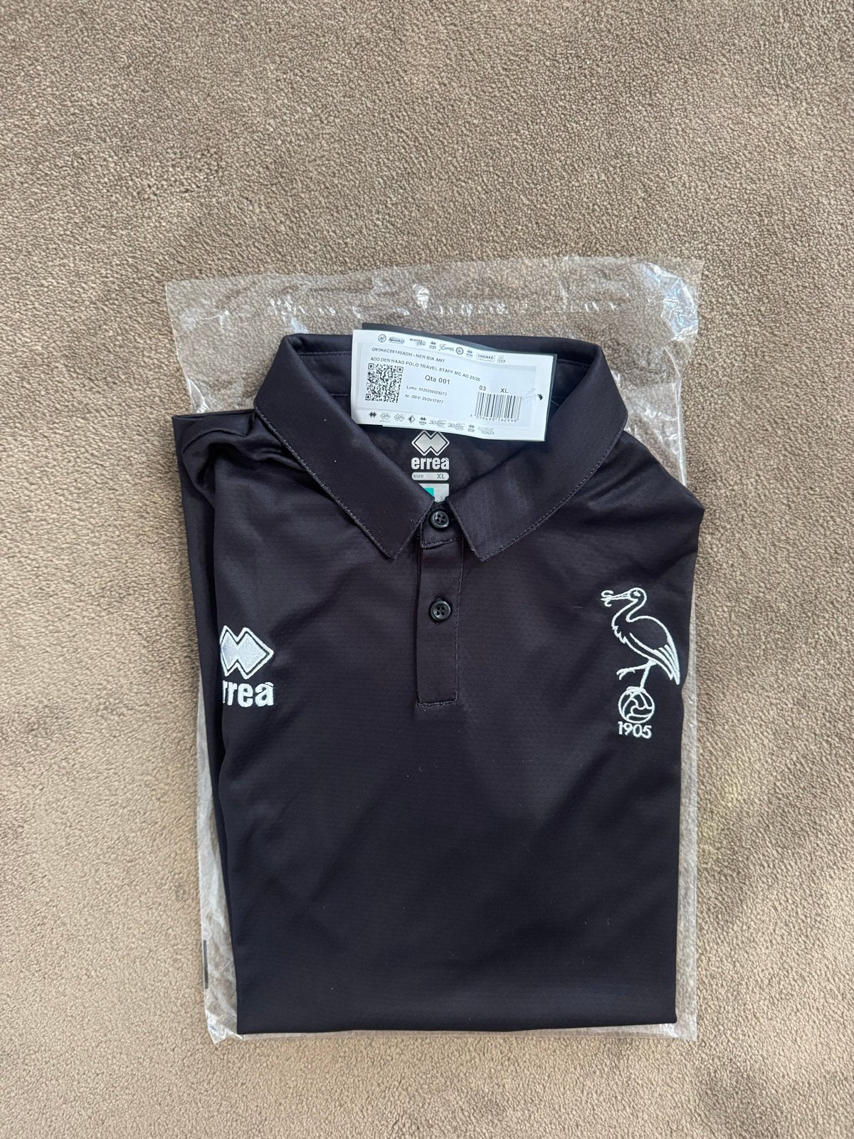 Nieuw ADO Den Haag Polo Maat XL, Kleding | Heren, Ophalen of Verzenden, Nieuw, Maat 56/58 (XL), Zwart