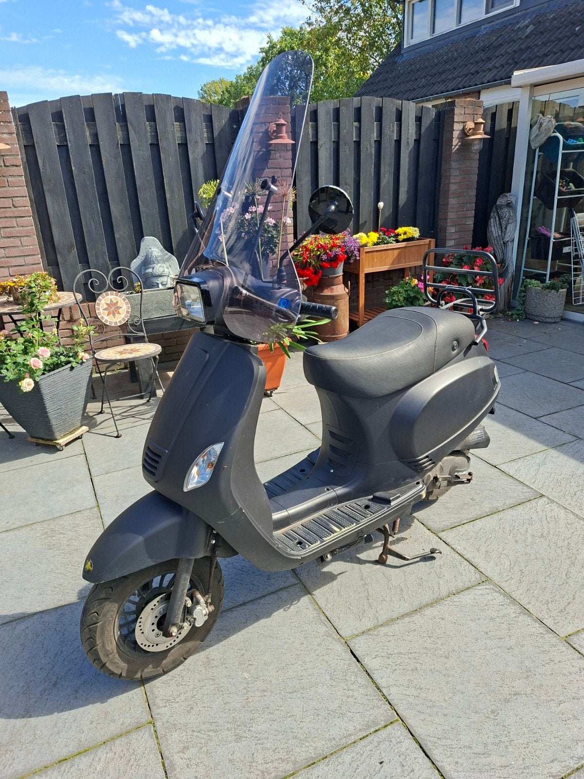 RIYA RY50QT-16 Scooter - Mat Zwart, Ophalen, Gebruikt, Benzine, Overige merken