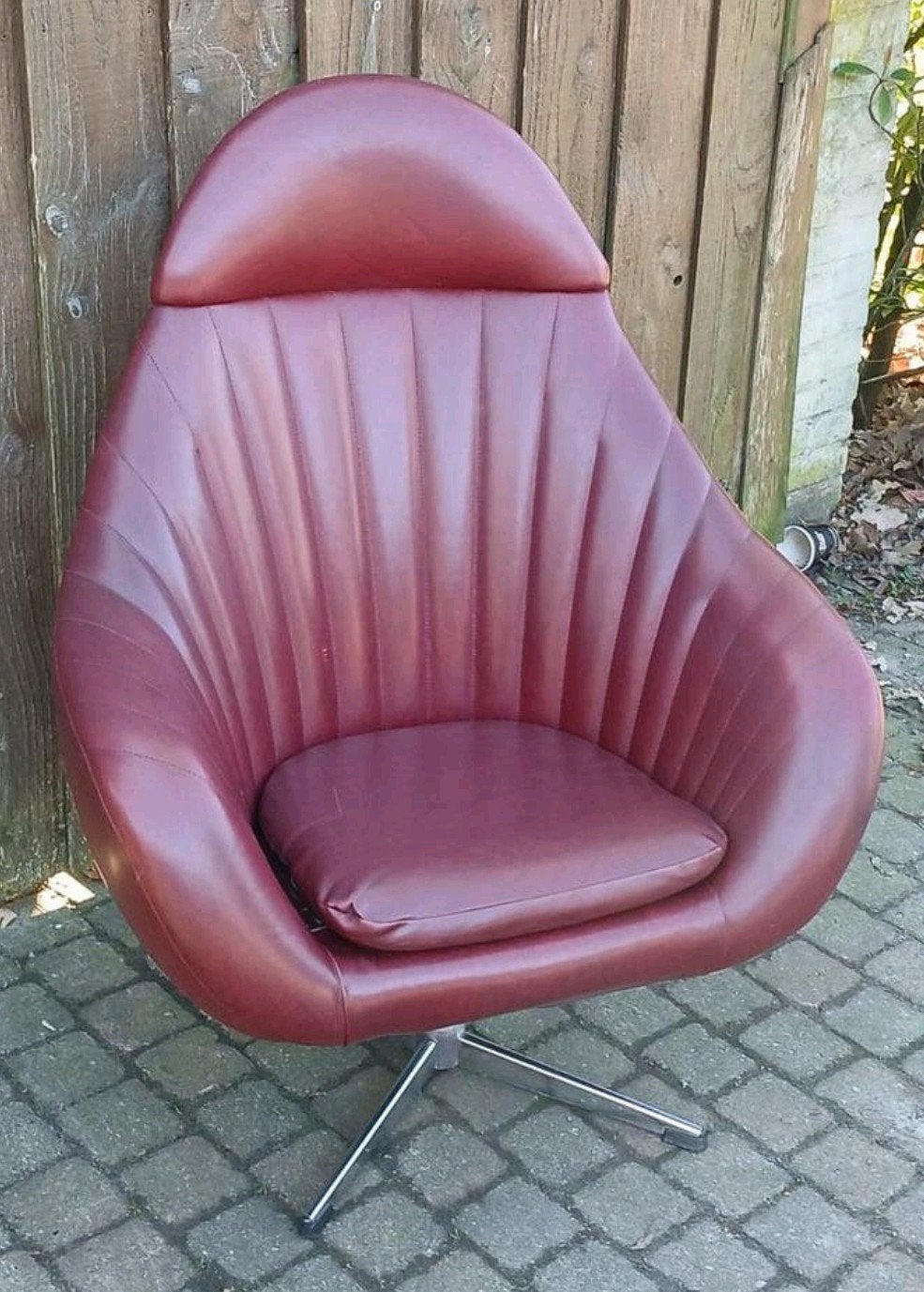 Vintage Draai Fauteuil Jaren '60 - Rohe Noordwolde eggchair, Gebruikt, Vintage, Retro, Jaren '60, Mid-century modern, 75 tot 100 cm