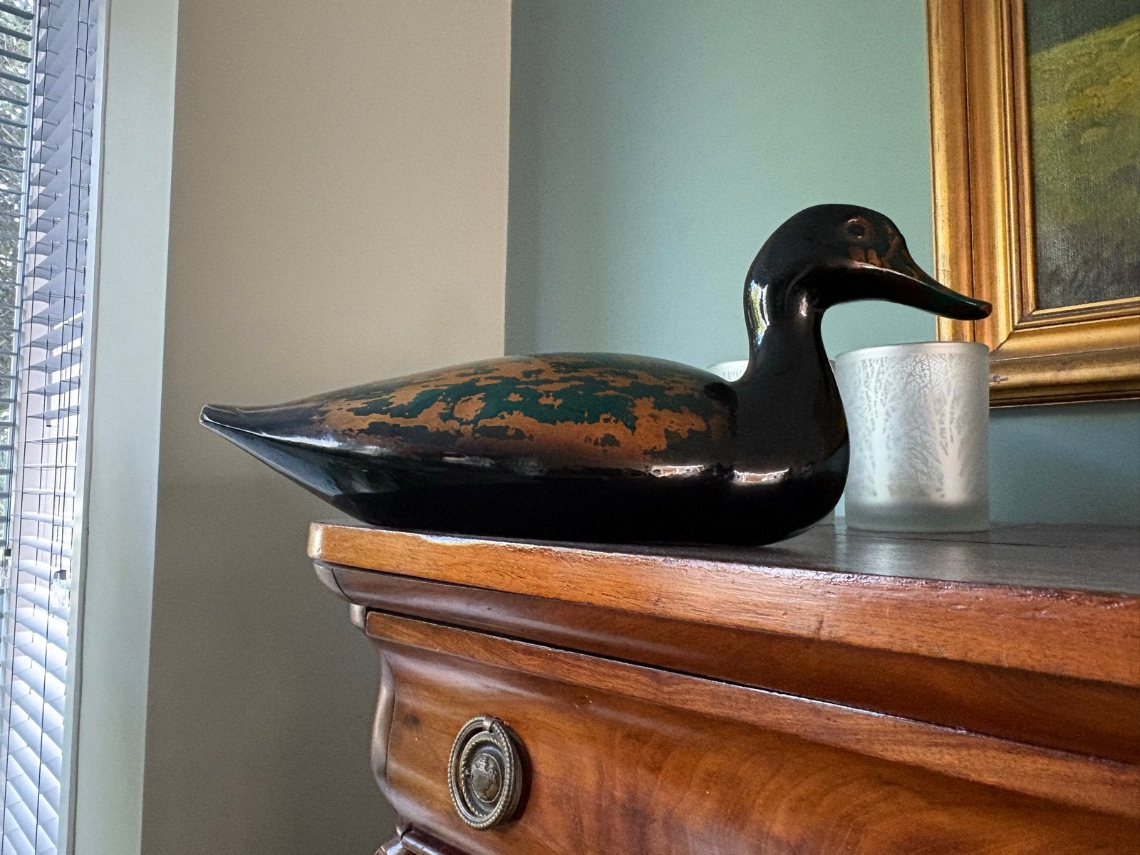 Vintage L'Eau Vive S.A. eend deco beeld - Made in Belgium, Ophalen of Verzenden