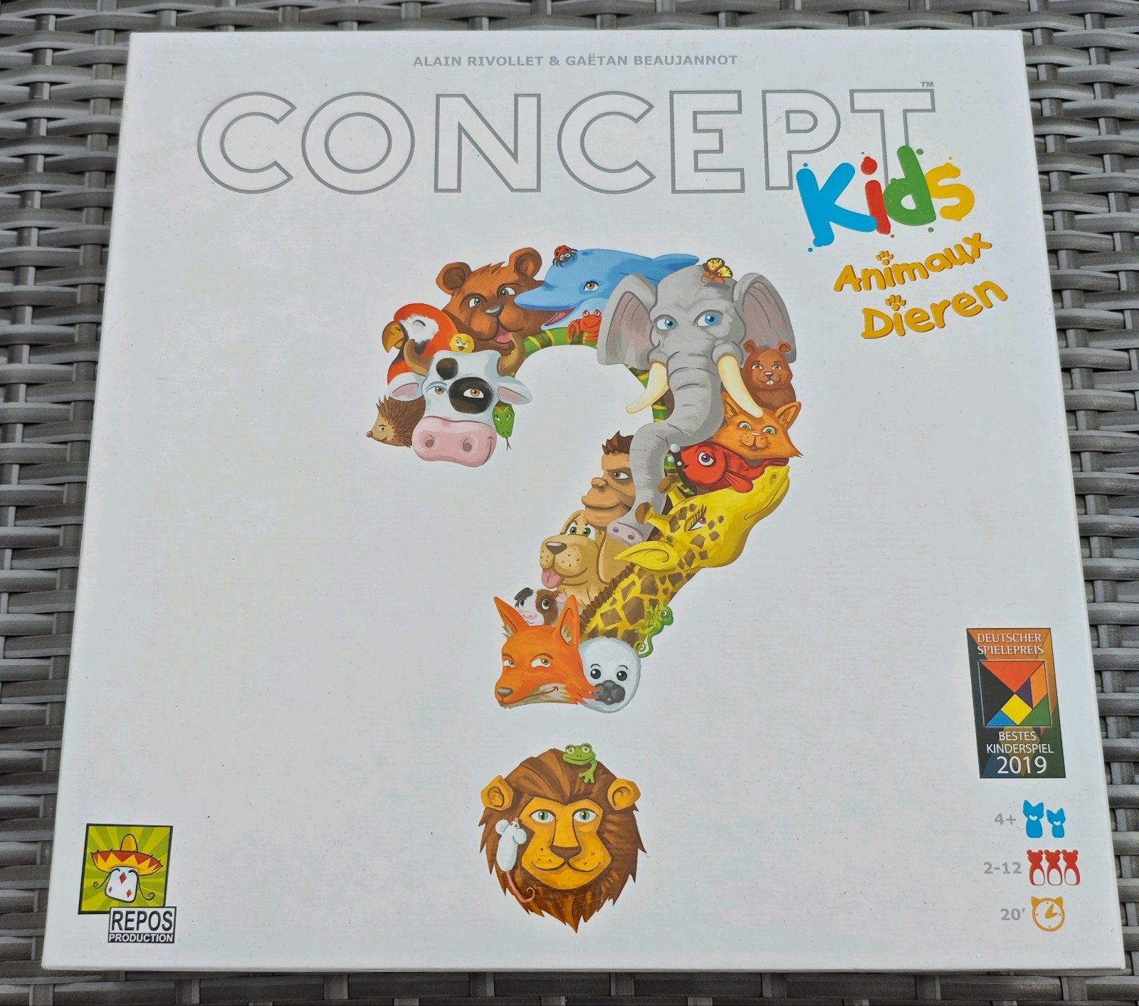 Concept Kids Dieren bordspel - Repos Production, Hobby en Vrije tijd, Gezelschapsspellen | Bordspellen, Vijf spelers of meer, Ophalen of Verzenden