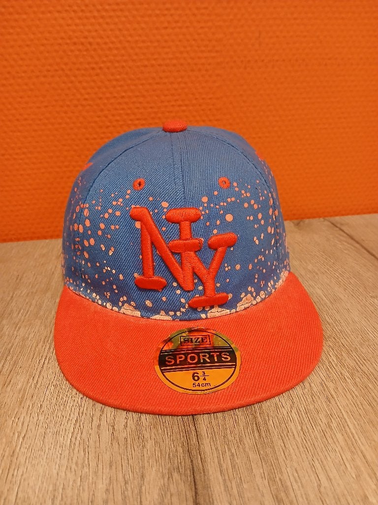 new york pet, Ophalen of Verzenden, Zo goed als nieuw, 57 cm (M, 7⅛ inch) of minder, Pet