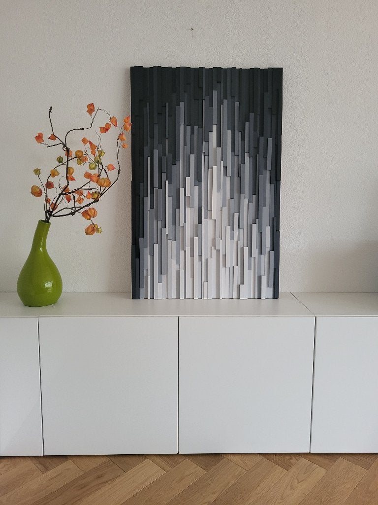 grijze stad, Ophalen of Verzenden, Schilderij