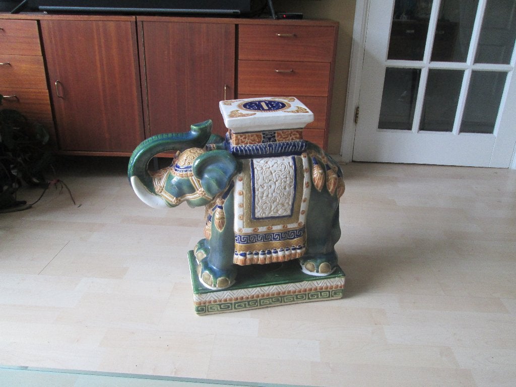 XXL Olifant / Planttafel / Keramiek / 70er jaren / Vintage, Ophalen