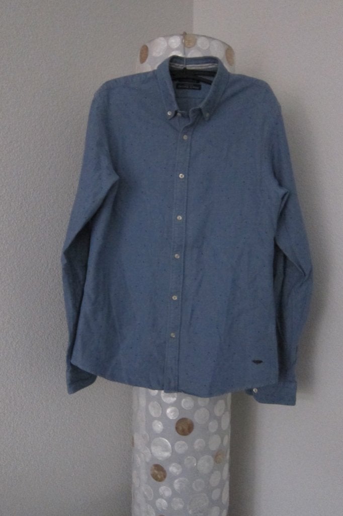 Scotch soda overhemd blauw patronen s, Blauw, Halswijdte 38 (S) of kleiner, Zo goed als nieuw, Schipluidenlaan 20 5035KJ Tilburg