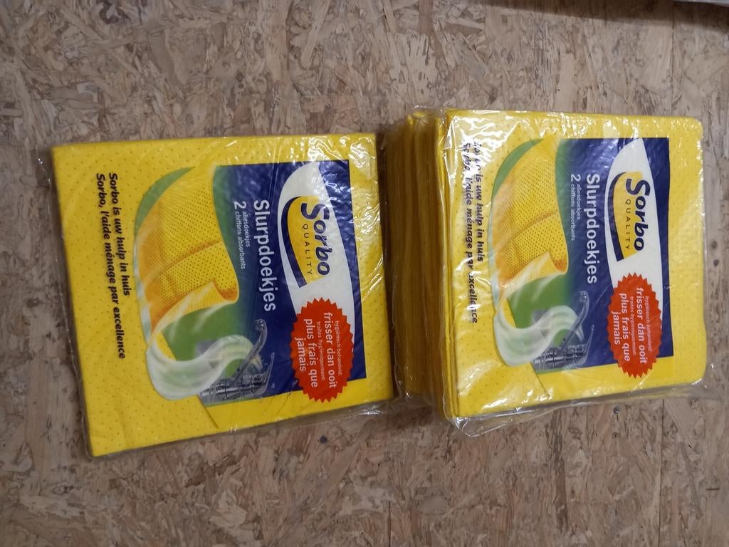 Sorbo Slurpdoekjes - 7x2 stuks per verpakking nieuw, Ophalen of Verzenden, Overige typen