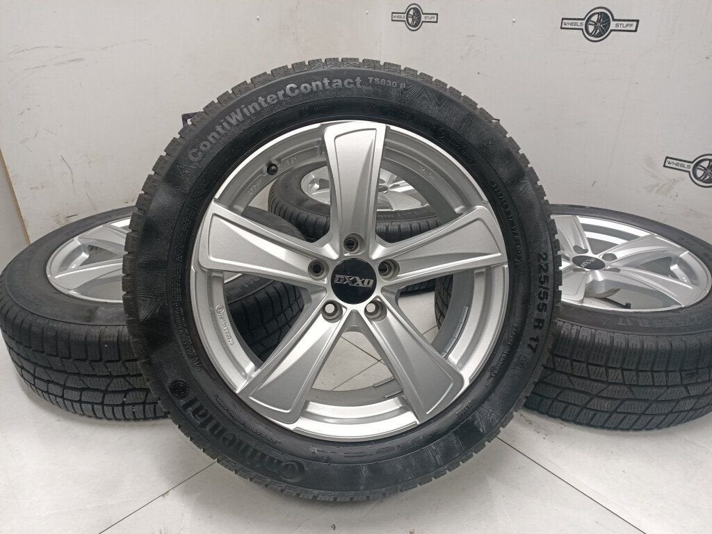 Audi A6 Karoq lichtmetaal velgen 17"inch 5x112 winterbanden, Ophalen, Gebruikt, 17 inch, Banden en Velgen