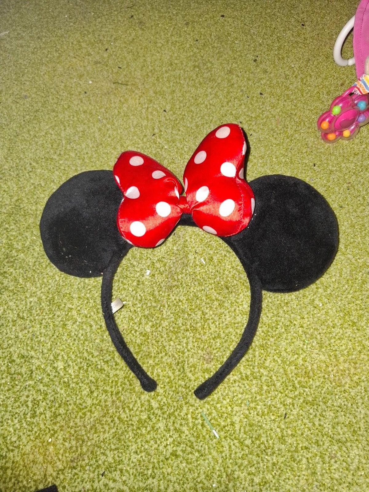 Minnie Mouse Diadeem met Stippenstrik, Ophalen of Verzenden, Zo goed als nieuw, Hoed of Pruik, Overige