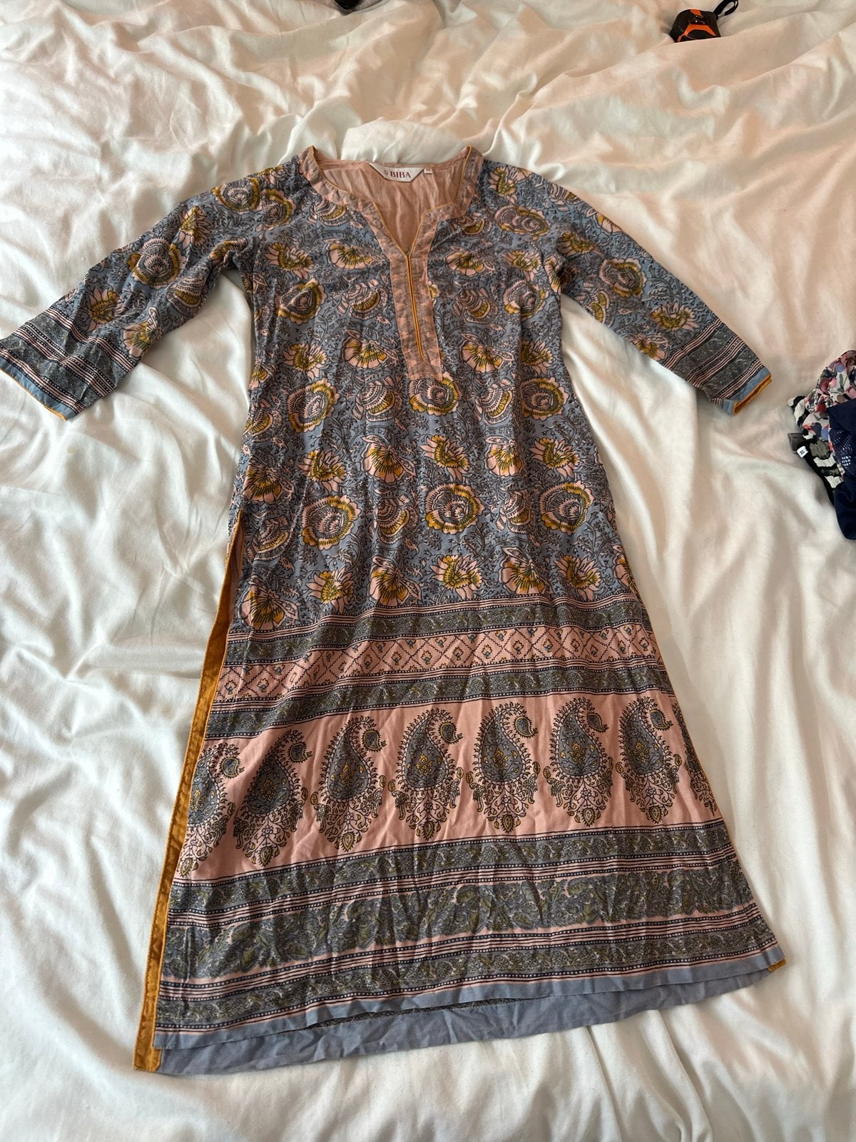 Biba Tuniek Jurkje Maat 32 - Bohemien Ibiza Aztek Stijl, Ophalen of Verzenden, Gedragen, Maat 34 (XS) of kleiner, Meerkleurig