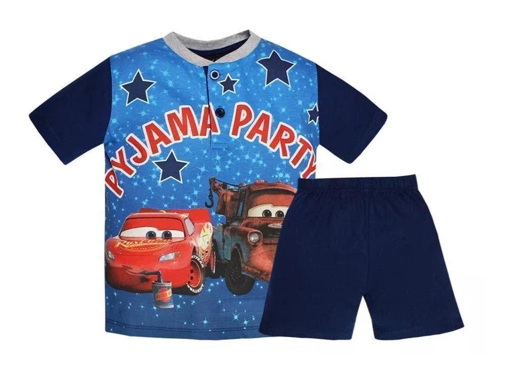 Disney Cars Shortama blauw - Maat 98 - 110 - 116 - 122 - 128, Nacht- of Onderkleding, Disney Cars, Nieuw, Ophalen of Verzenden