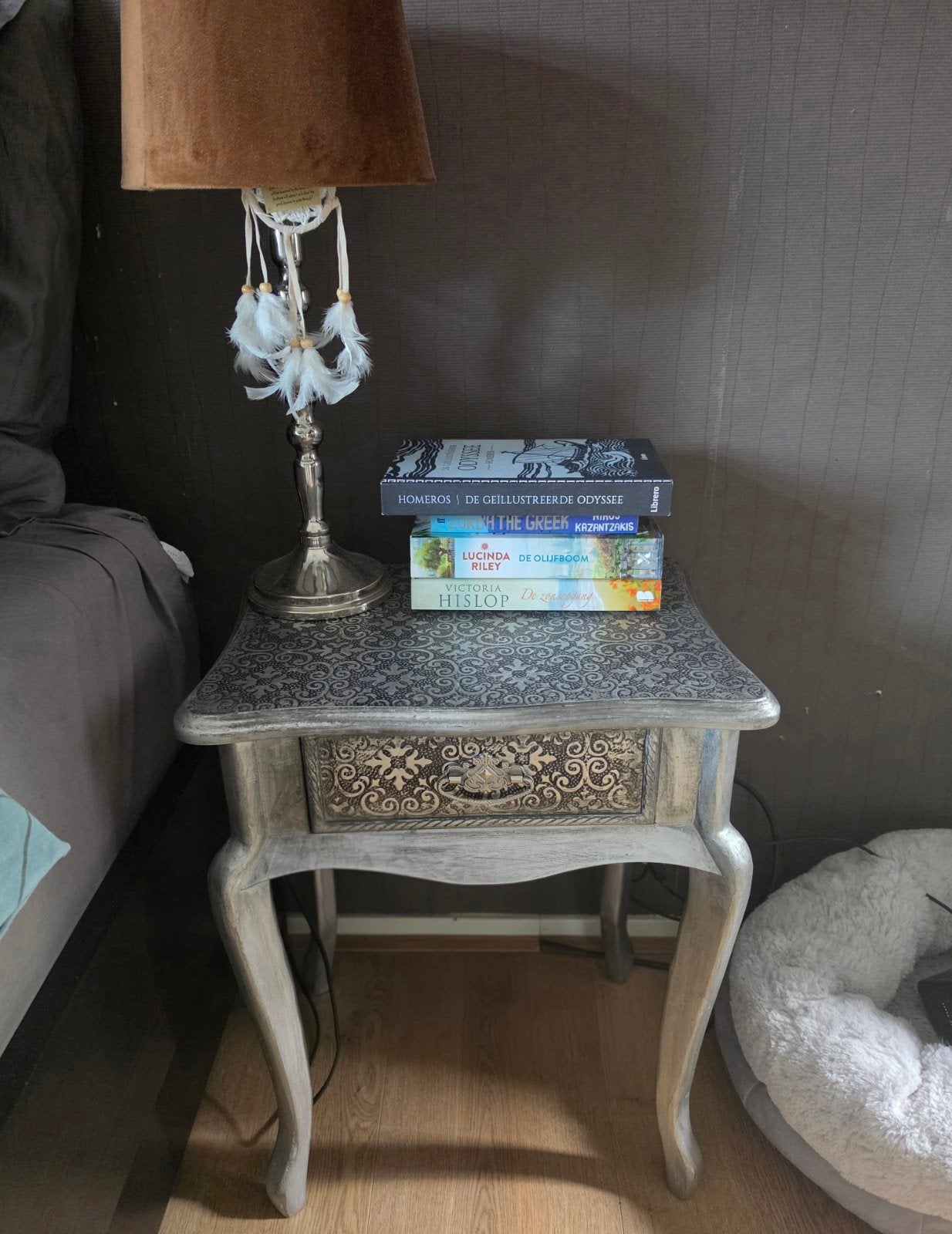 Set van 2 stijlvolle nachtkastjes – vintage / barok – uitste, Huis en Inrichting, Ophalen, Zo goed als nieuw, 25 tot 50 cm, Minder dan 100 cm