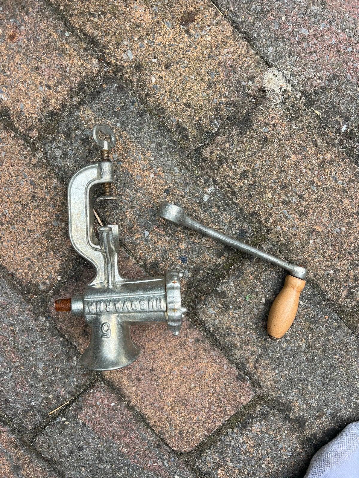 Vintage Husqvarna Vleesmolen - Maat 5, Ophalen of Verzenden